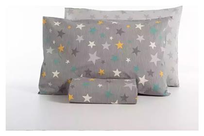 Nef-Nef Homeware Stars Above Σετ Παιδική Παπλωματοθήκη Μονή με Μαξιλαροθήκη Βαμβακερή Γκρι 160x240εκ. Nef Nef