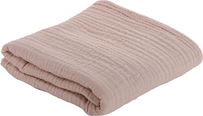 Nef-Nef Κουβέρτα Αγκαλιάς & Λίκνου Whisper Βαμβακερή Pink 80x110cm