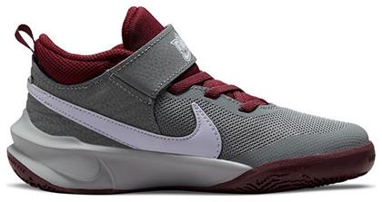 Αθλητικά Παιδικά Παπούτσια Μπάσκετ Team Hustle 10 Smoke Grey / Pure Violet / Dark Beetroot Nike από το Cosmossport