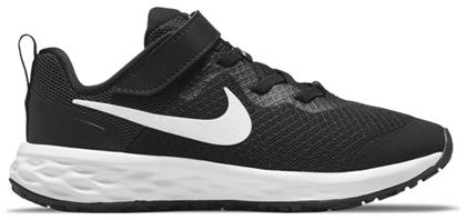 Αθλητικά Παιδικά Παπούτσια Running Revolution 6 με Σκρατς Black / White / Dk Smoke Grey Nike