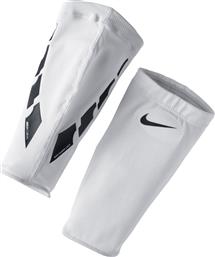 Nike Guard Lock Elite Leg Sleeves για Επικαλαμίδες Ποδοσφαίρου Λευκά από το MybrandShoes