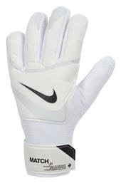 Nike Match Γάντια Τερματοφύλακα Παιδικά Λευκά