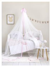 Κουνουπιέρα Κούνιας Nappy Βαμβακερή Ροζ 240x600εκ. Nima