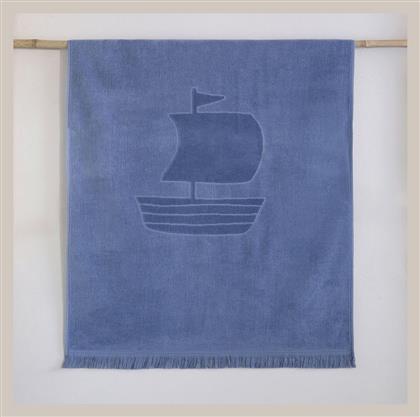 Παιδική Πετσέτα Θαλάσσης Μπλε Nima