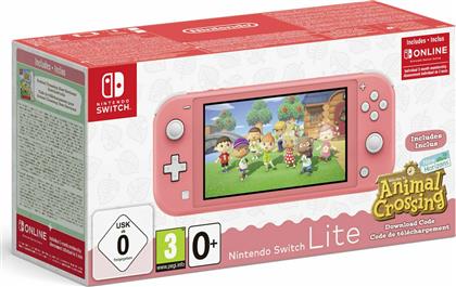 Nintendo Switch Lite 32GB Coral & Animal Crossing: New Horizons