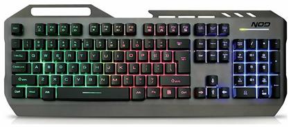 NOD Defender Gaming Πληκτρολόγιο με RGB φωτισμό (Αγγλικό US)