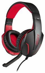 Ground Pounder Over Ear Gaming Headset με σύνδεση 3.5mm Κόκκινο NOD