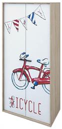 Ντουλάπα Bicycle Δίφυλλη Sonoma 90x50x190cm - Liberta