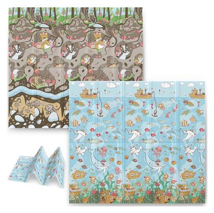 Χαλάκι Δραστηριοτήτων Γαλάζιο 200x180cm Πάχους 10mm Nukido