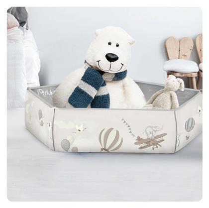 Χαλάκι Δραστηριοτήτων Γκρι για Νεογέννητα (MxΠxΥ) 100x100x50.5cm Nukido