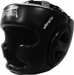 Olympus Sport Ultra Lite Κάσκα Πυγμαχίας Ενηλίκων Κλείστού Τύπου από Συνθετικό Δέρμα Μαύρη