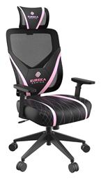 Onex GE300 Καρέκλα Gaming Δερματίνης με Ρυθμιζόμενα Μπράτσα Μαύρο/Ροζ από το Polihome