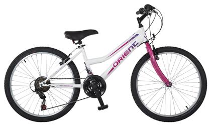Excel 24'' Παιδικό Mountain Bike 21 Ταχυτήτων Λευκό/Φούξια Λευκό Orient
