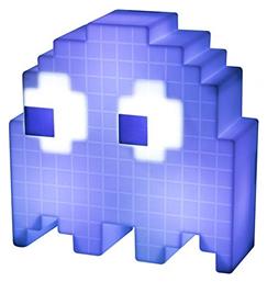 Led Παιδικό Διακοσμητικό Φωτιστικό Pac-Man Ghost με Εναλλαγές Χρωματισμών Λευκό 20x15x6εκ. Paladone