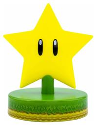 Led Παιδικό Διακοσμητικό Φωτιστικό Super Mario Bros Super Star Κίτρινο Paladone