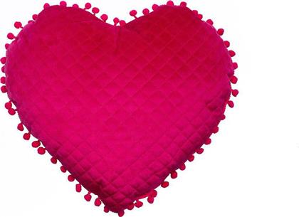 Palamaiki Διακοσμητικό Μαξιλάρι Κούνιας ''Heart'' Φούξια 38x40cm από το Katoikein