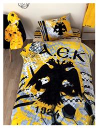 Κουβέρτα Fleece Aek Κίτρινη 160x220εκ. Palamaiki