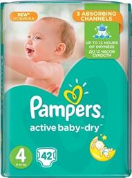 Pampers Active Baby Dry No4 (8-14Kg) 42 τμχ από το Esmarket