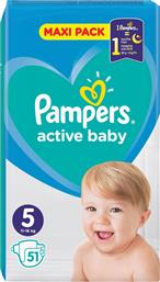 Pampers Active Baby No 5 (11-16kg) Maxi Pack 51τμχ από το PharmaGoods