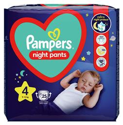 Night Pants No. 4 για 9-15kg 25τμχ Pampers