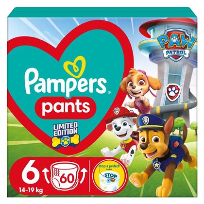 Paw Patrol No. 6 για 14-19kg 60τμχ Pampers