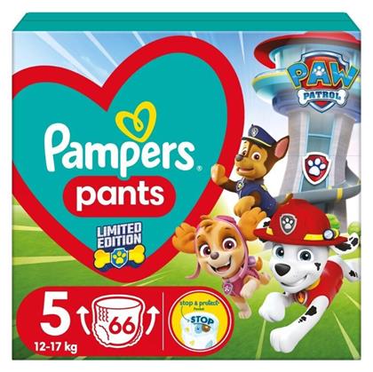 Pampers Paw Patrol Πάνες Βρακάκι No. 5 για 12-17kg 66τμχ