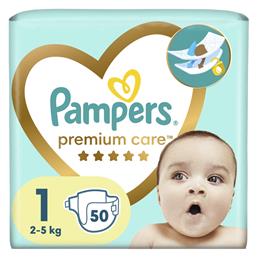 Premium Care No. 1 για 2-5kg 50τμχ Pampers