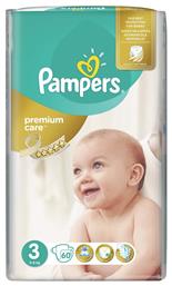 Premium Care No. 3 για 5-9kg 60τμχ Pampers