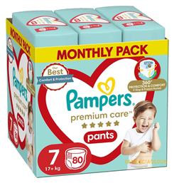 Premium Care No. 7 για 17+kg 80τμχ Pampers