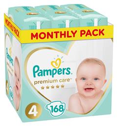 Premium Care No. 4 για 9-14kg 168τμχ Pampers