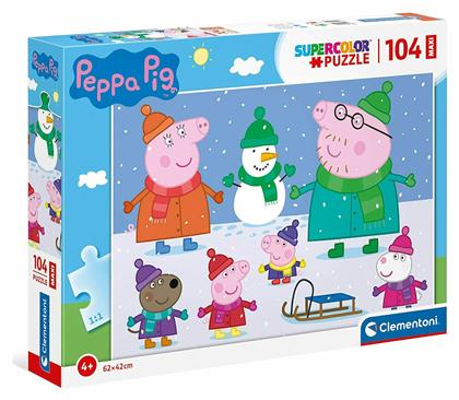 Παιδικό Puzzle Peppa Pig Maxi 104pcs για 4+ Ετών Clementoni