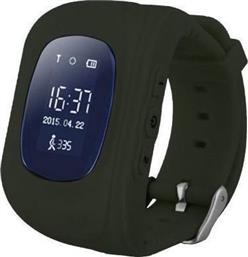 Παιδικό Smartwatch με GPS και Καουτσούκ/Πλαστικό Λουράκι Μαύρο Q50 από το Electronicplus