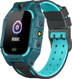 Παιδικό Smartwatch με GPS και Καουτσούκ/Πλαστικό Λουράκι Πράσινο Q19