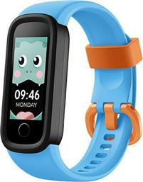 Παιδικό Smartwatch με Καουτσούκ/Πλαστικό Λουράκι Γαλάζιο KiddoBoo Smart Band