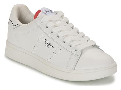 Παιδικά Sneakers Player Basic B Λευκά Pepe Jeans από το Modivo