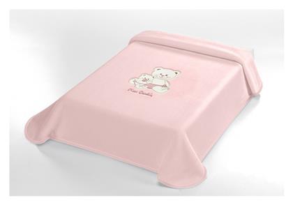 Κουβέρτα Ισπανίας Αγκαλιάς & Λίκνου Βελουτέ Ροζ Pink 80x110εκ. Pierre Cardin