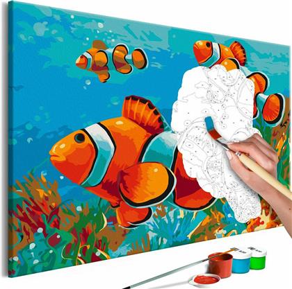 Πίνακας για να τον ζωγραφίζεις - Gold Fishes 60x40 - Διαστάσεις (εκατ)Μήκος: 60 Ύψος: 40 - Polihome