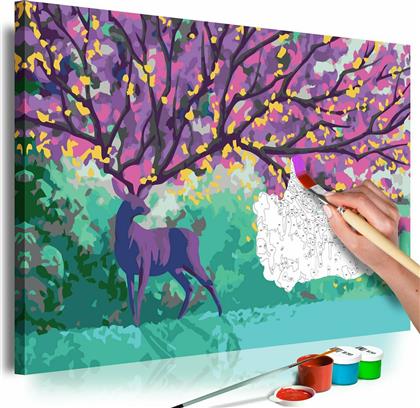 Πίνακας για να τον ζωγραφίζεις - Purple Deer 60x40 - Διαστάσεις (εκατ)Μήκος: 60 Ύψος: 40 - Polihome