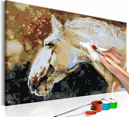 Πίνακας για να τον ζωγραφίζεις - White Horse 60x40 - Διαστάσεις (εκατ)Μήκος: 60 Ύψος: 40 - Polihome