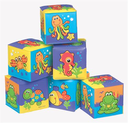 Soft Blocks Μαλακά Τουβλάκια 6 Τμχ Playgro