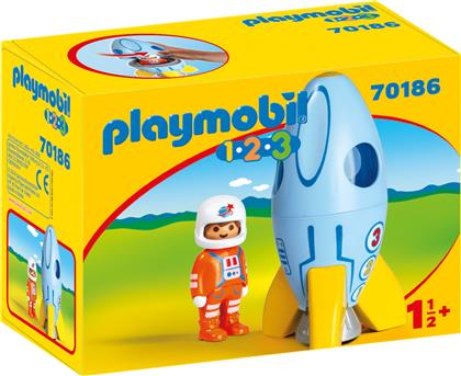 Playmobil 123 Astronaut With Rocket για 1.5+ ετών από το Plaisio