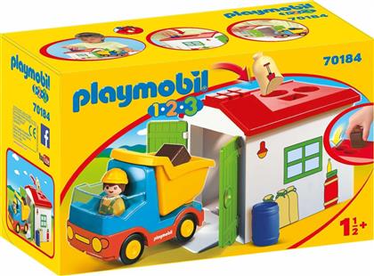 Playmobil 123: Truck With Sorting Garage από το Moustakas Toys