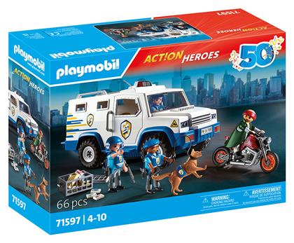 Action Heroes Όχημα Χρηματαποστολής για 4-10 ετών Playmobil