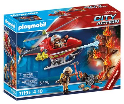 City Action Ελικόπτερο Πυροσβεστικής για 4-10 ετών Playmobil από το Toyscenter