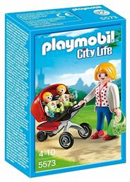 City Life Μαμά με Δίδυμα & Καροτσάκι για 4-10 ετών Playmobil