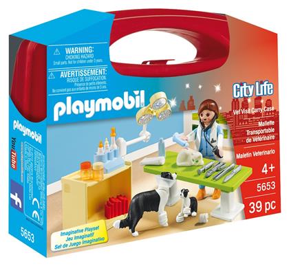 City Life Βαλιτσάκι Κτηνιατρείο για 4+ ετών Playmobil