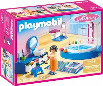 Playmobil Dollhouse Πολυτελές Λουτρό με Μπανιέρα για 4+ ετών από το La Redoute