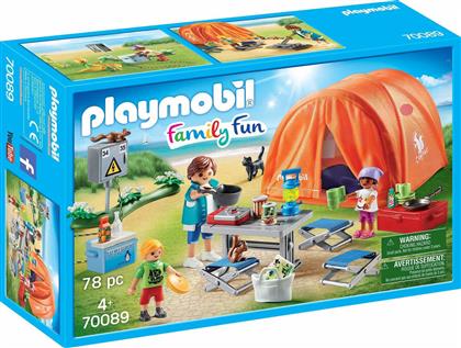 Playmobil Family Fun: Οικογενειακή Σκηνή Camping από το Moustakas Toys