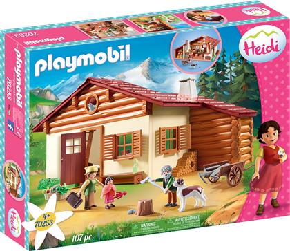 Playmobil Heidi Η Χάιντι με τον Παππού της στην Καλύβα για 4+ ετών