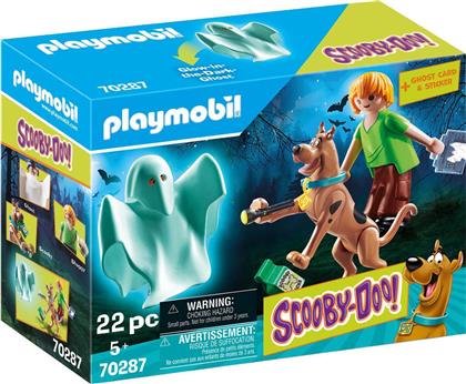 Playmobil Scooby-Doo Scooby and Shaggy with Ghost για 5+ ετών από το Moustakas Toys